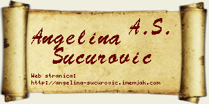 Angelina Šućurović vizit kartica
